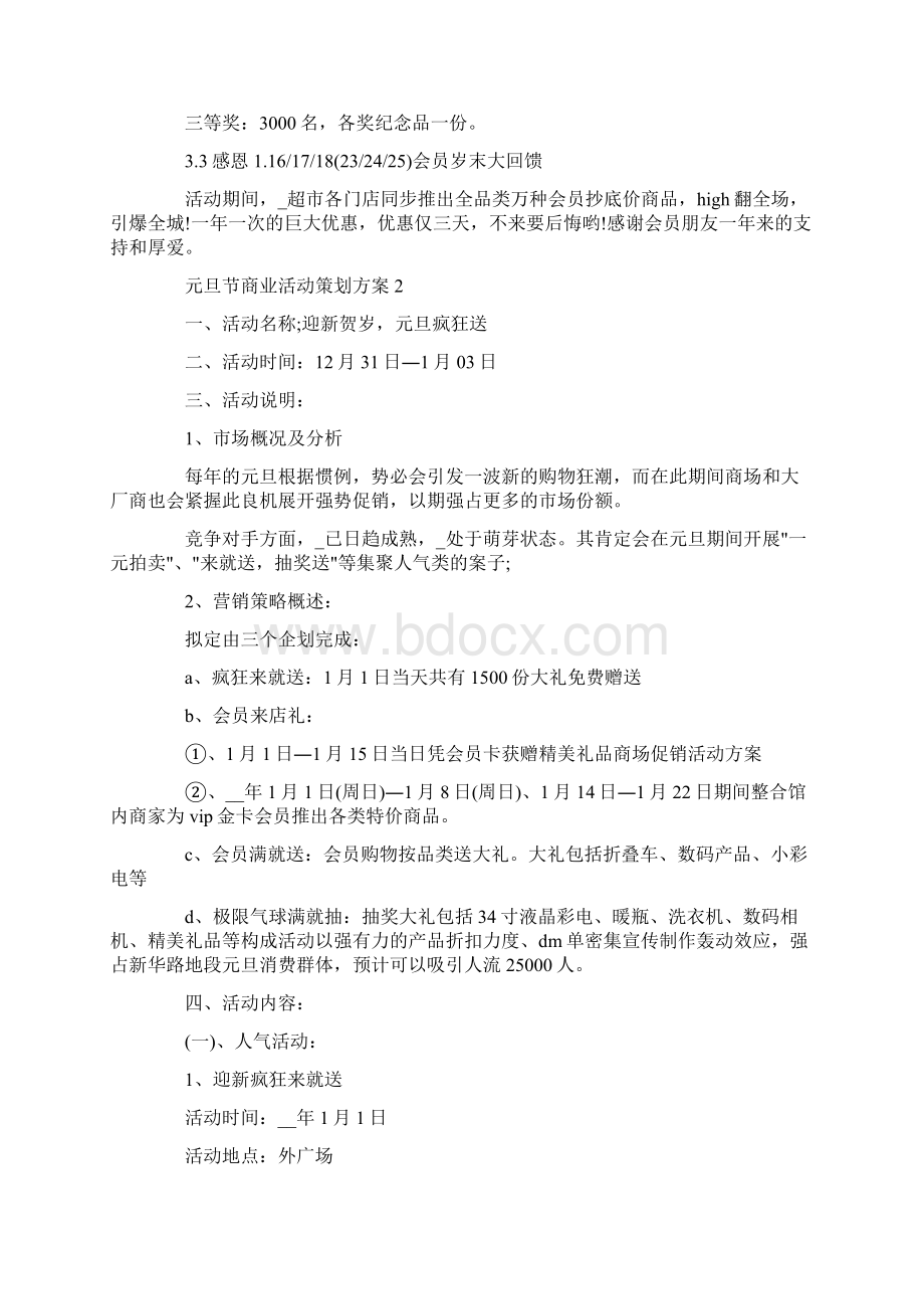 元旦商业活动策划方案Word格式.docx_第2页