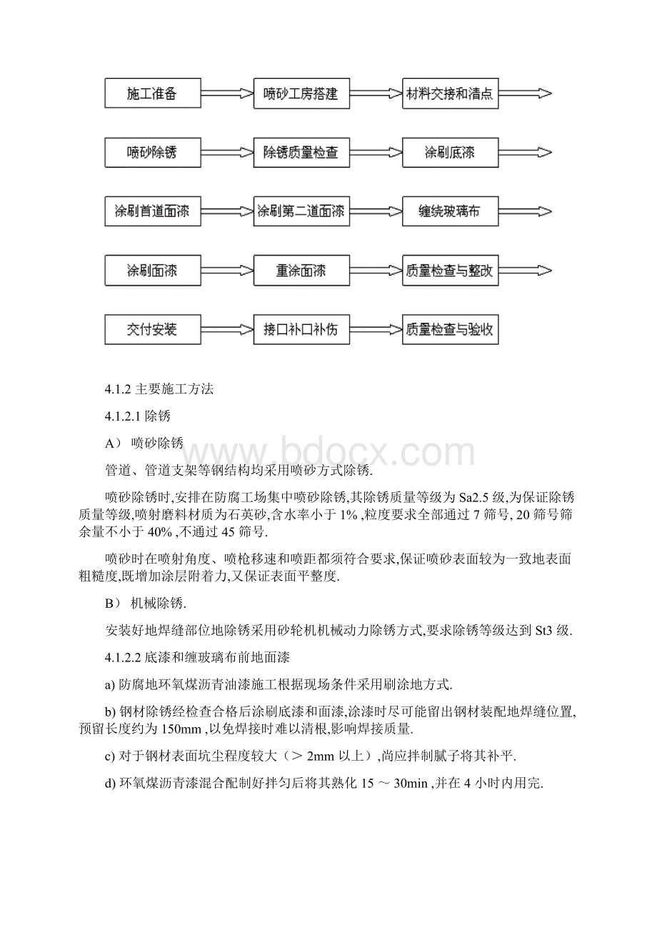 环氧煤沥青防腐技术方案施工工艺施工技术方案Word下载.docx_第3页