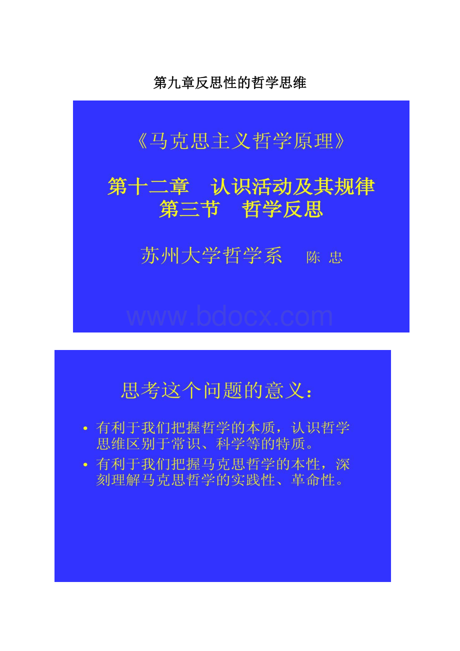 第九章反思性的哲学思维.docx_第1页