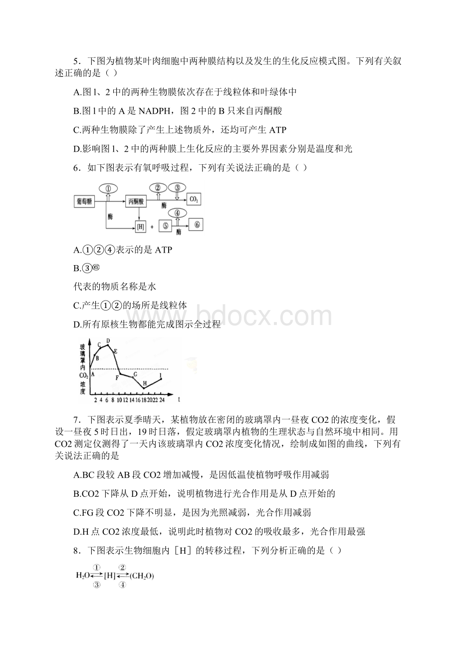 学年高三第四次周测生物试题文档格式.docx_第3页