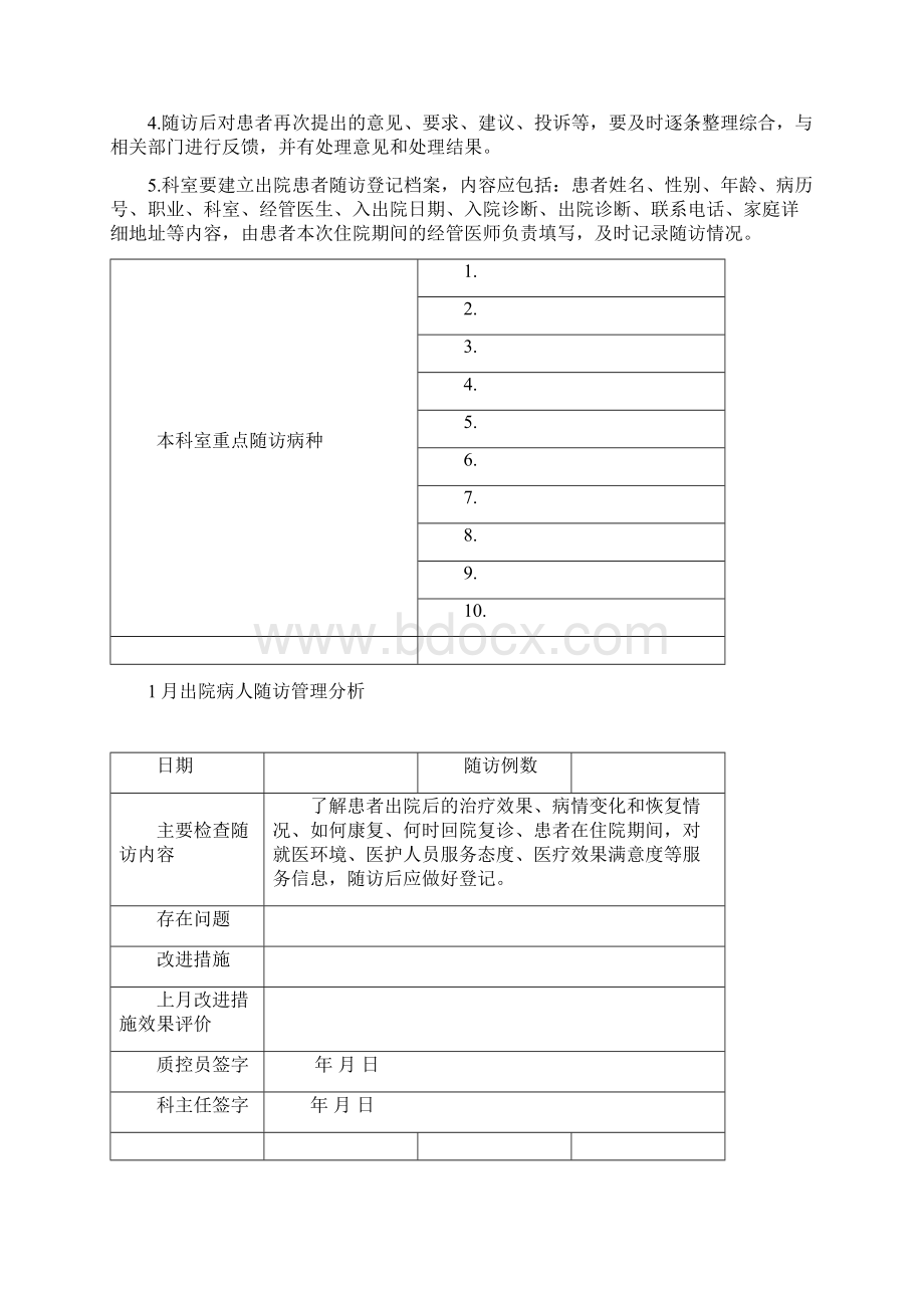 出院病人随访质控员工作记录本.docx_第2页