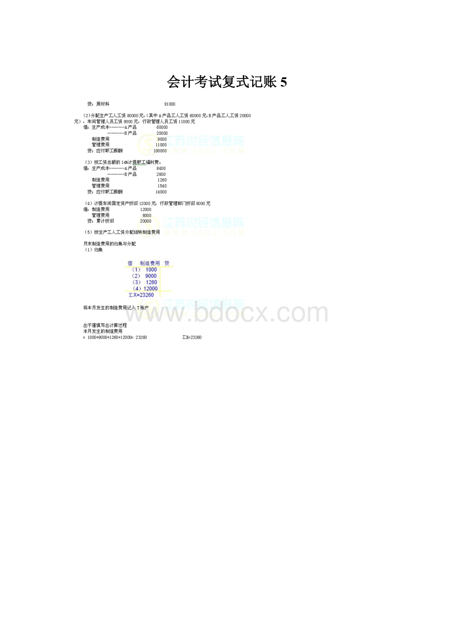 会计考试复式记账5.docx_第1页