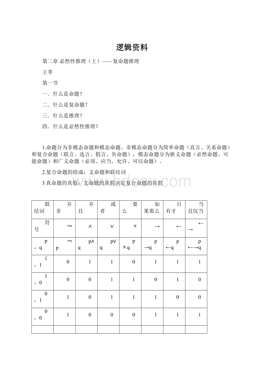 逻辑资料Word下载.docx