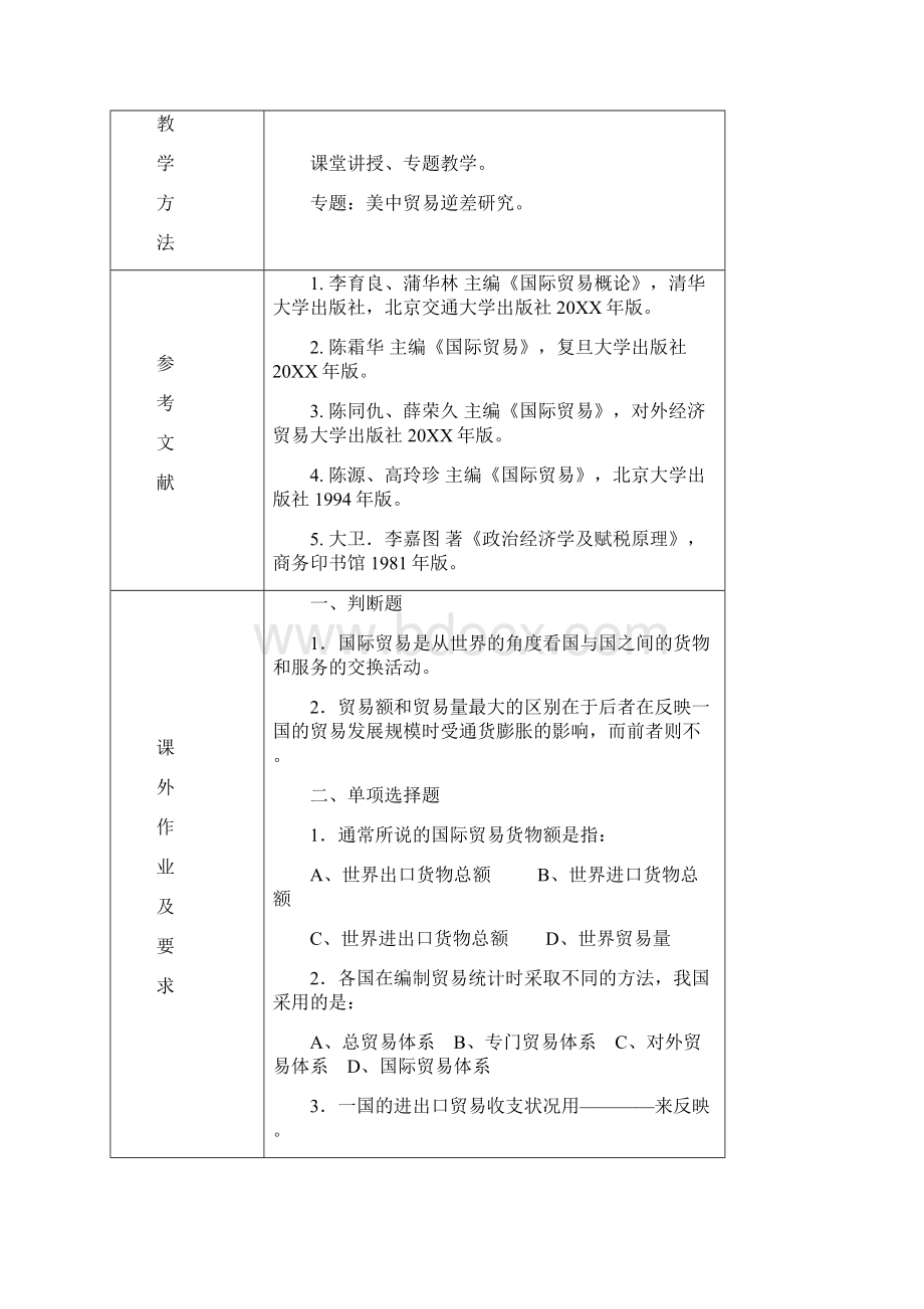 国际贸易课程教案.docx_第2页