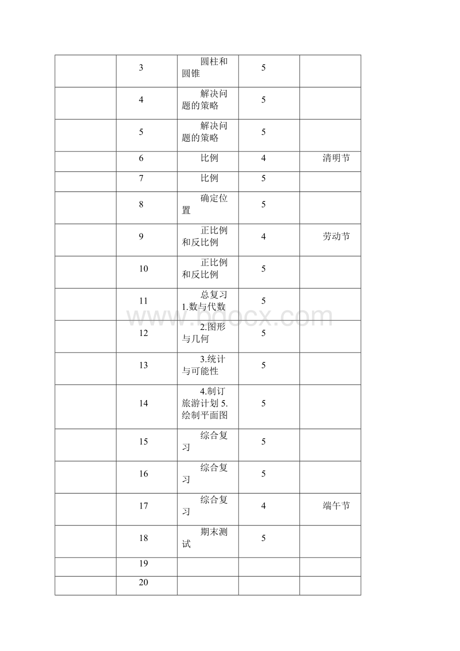 苏教版小学数学6六年级下册全册教案.docx_第2页