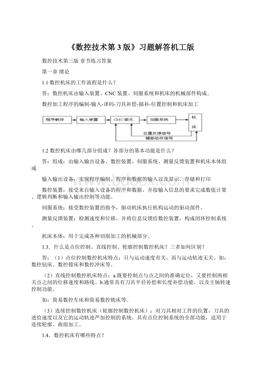 《数控技术第3版》习题解答机工版.docx