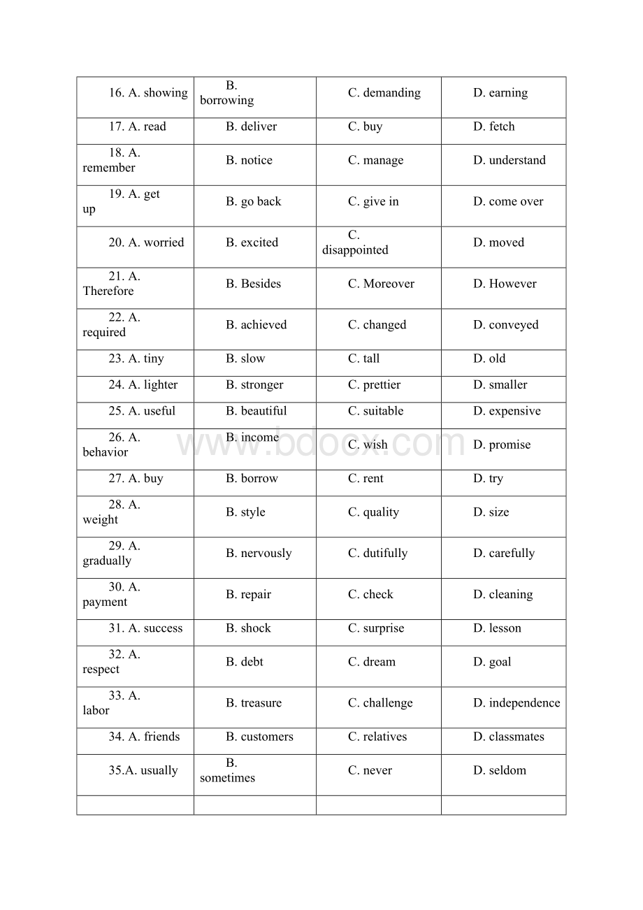 天津市静海县第一中学高二学生学业能力调研英语试Word文档格式.docx_第3页