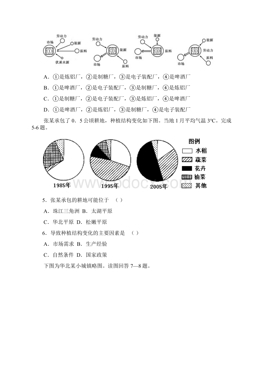 新疆乌鲁木齐一中届高三第一次月考地理.docx_第2页