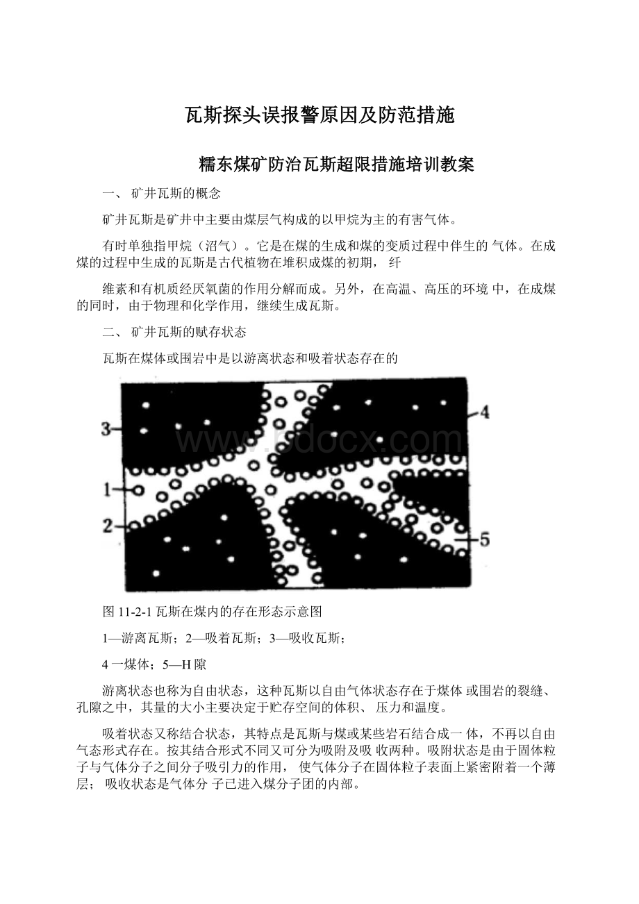 瓦斯探头误报警原因及防范措施.docx