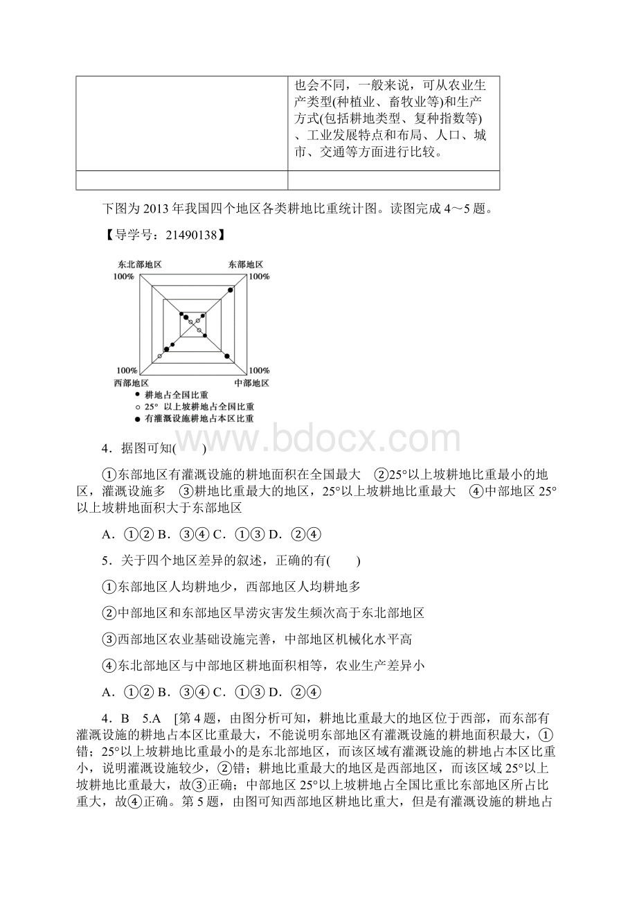 版高考地理一轮复习人教版试题易错排查练 第1213章.docx_第3页