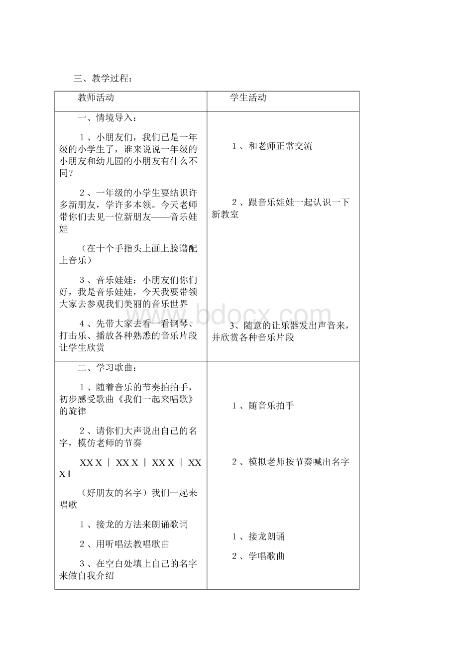 苏教版小学一年级上册音乐教案.docx_第2页