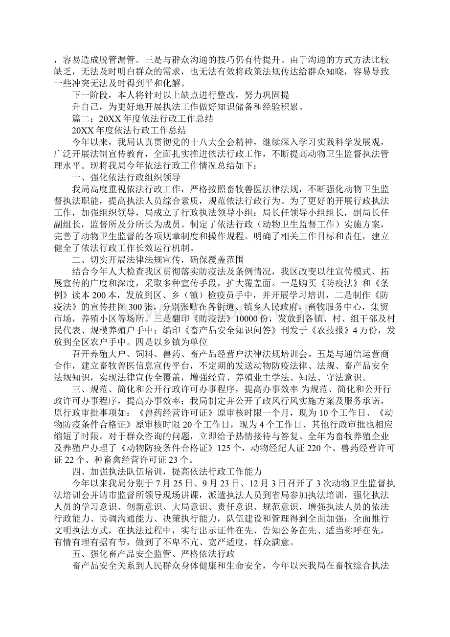 行政执法工作总结.docx_第2页