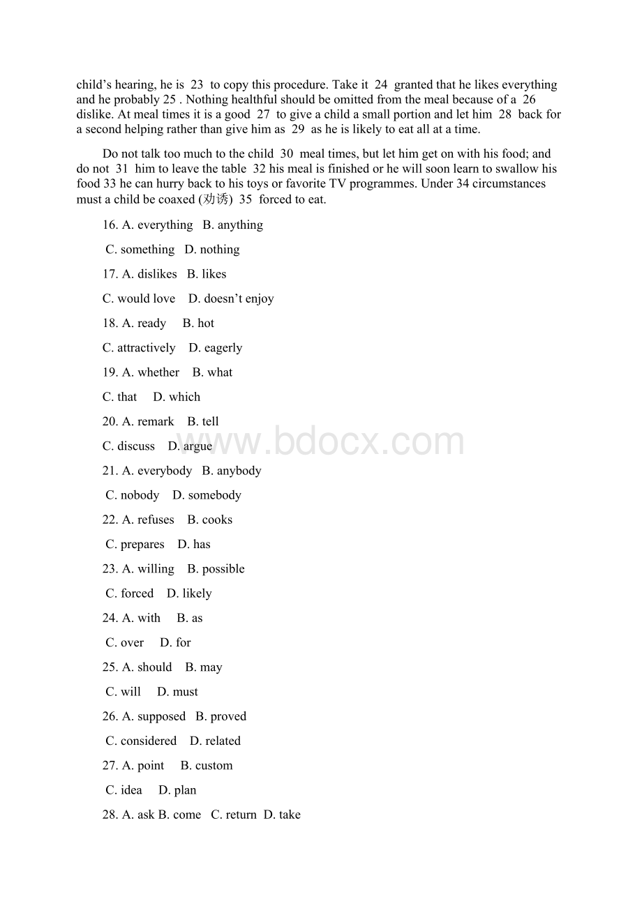 高中英语 Module 1 Our body and healthy habits同步Word下载.docx_第3页