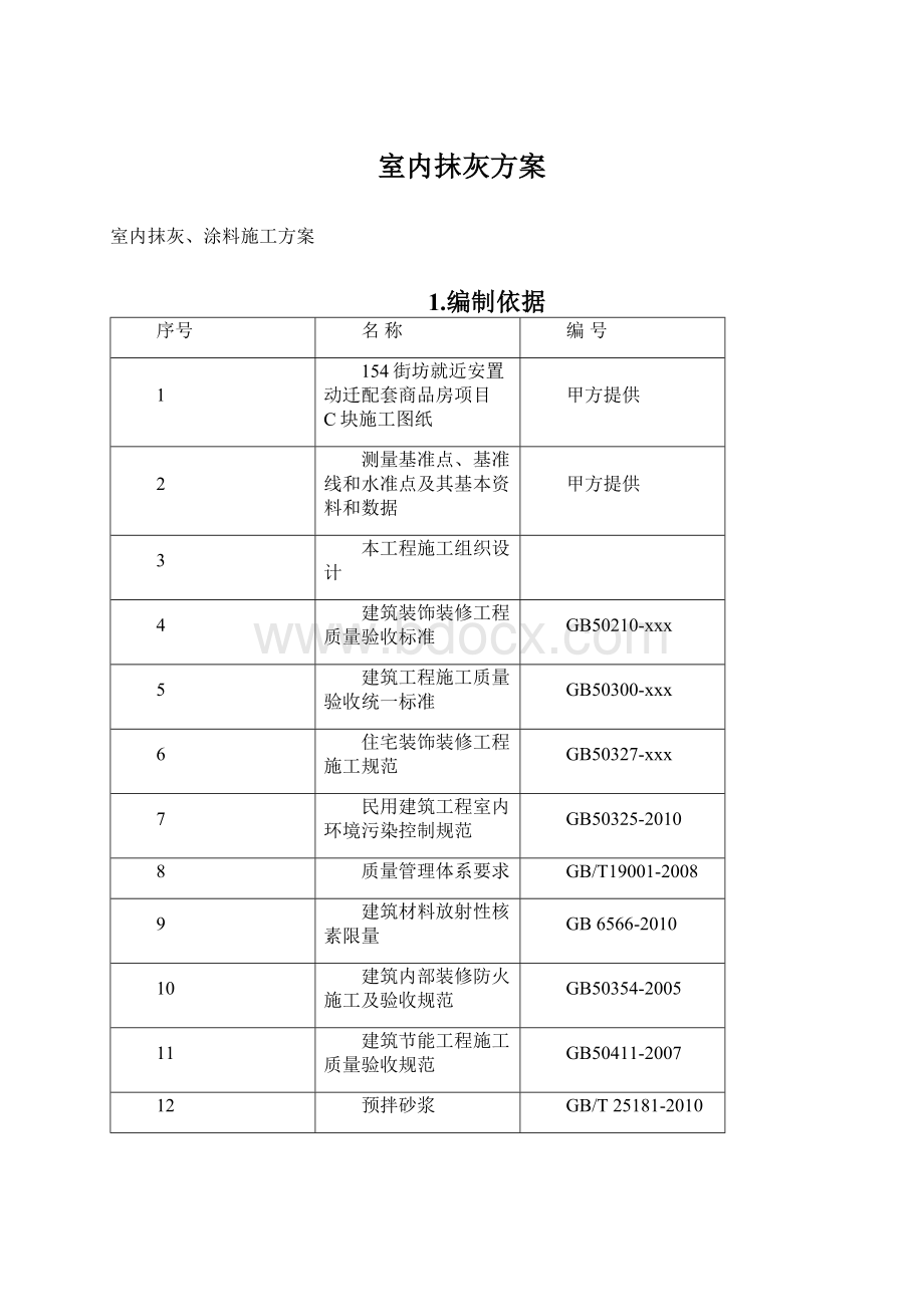 室内抹灰方案.docx_第1页