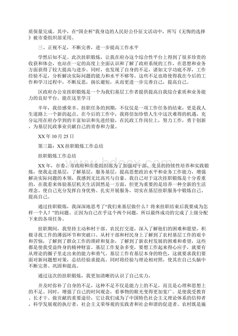 挂职锻炼工作总结与挂职锻炼总结发言汇编Word文件下载.docx_第3页