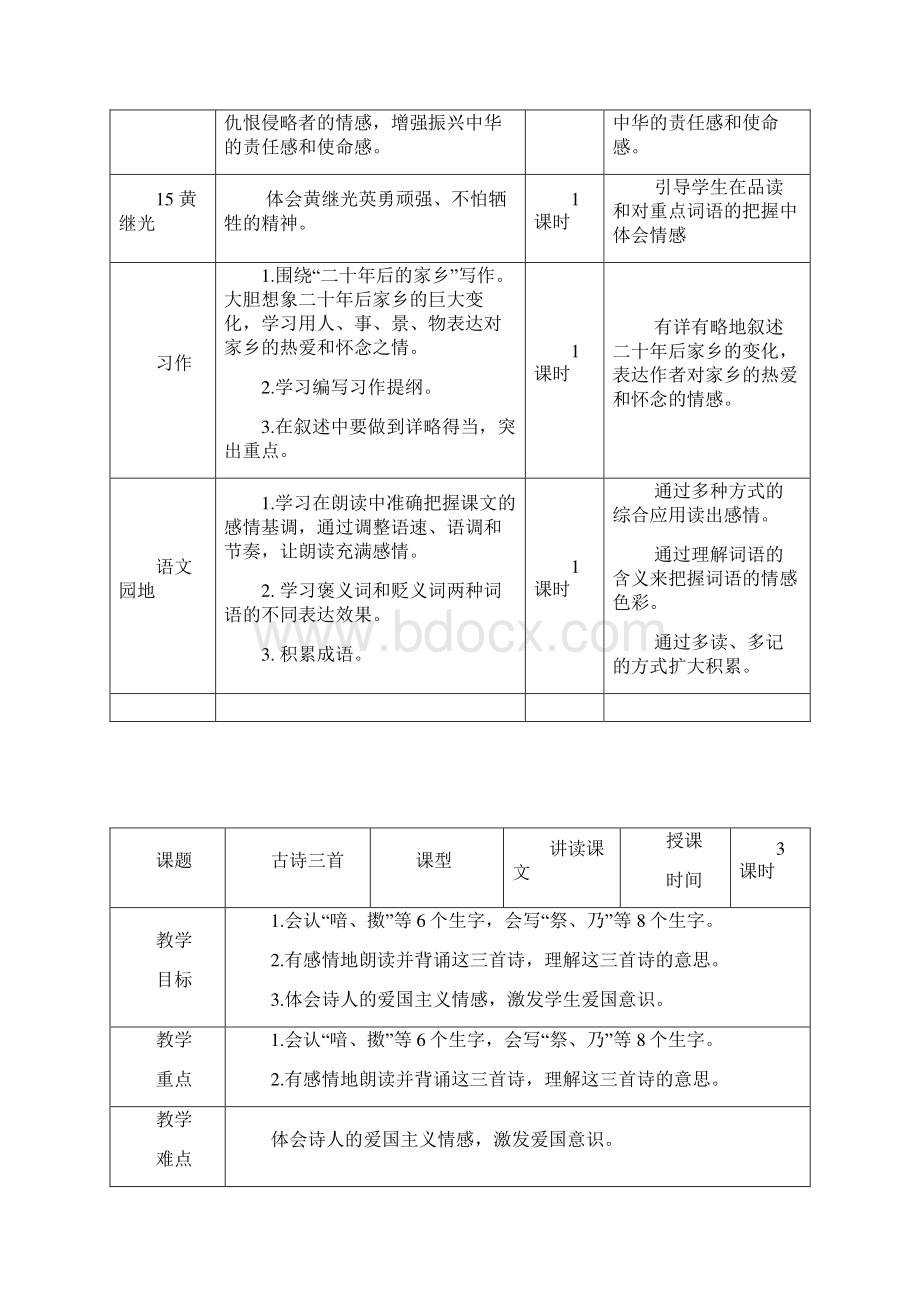 新部编五年级上册语文第四单元教学初探含反思表格式.docx_第2页