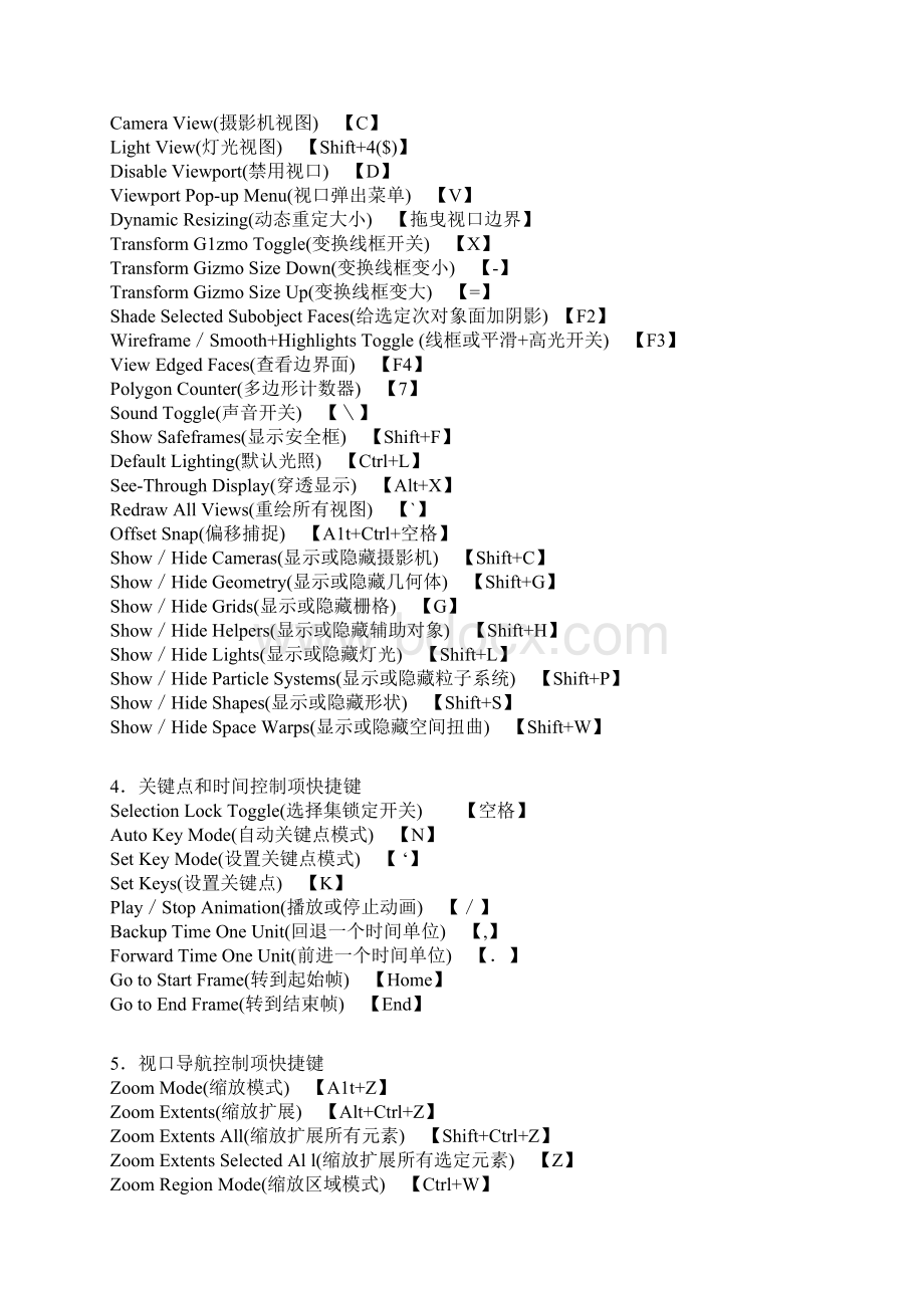 3ds max快捷键.docx_第3页