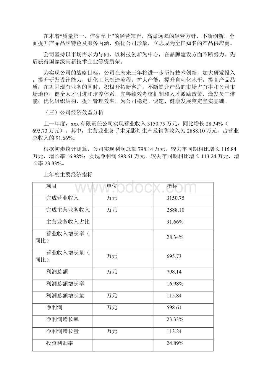 手术无影灯项目可行性研究报告.docx_第2页