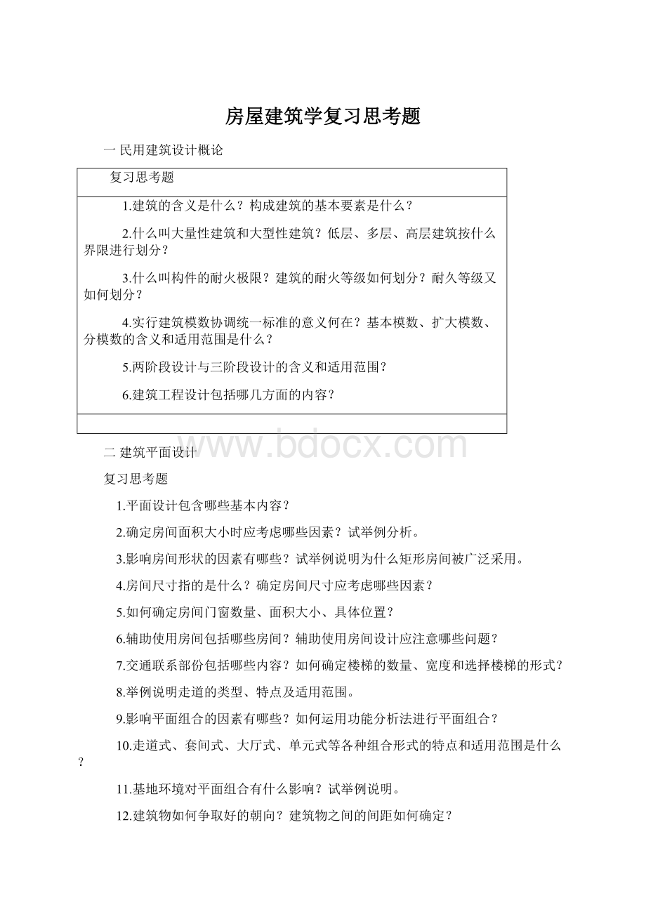 房屋建筑学复习思考题.docx_第1页