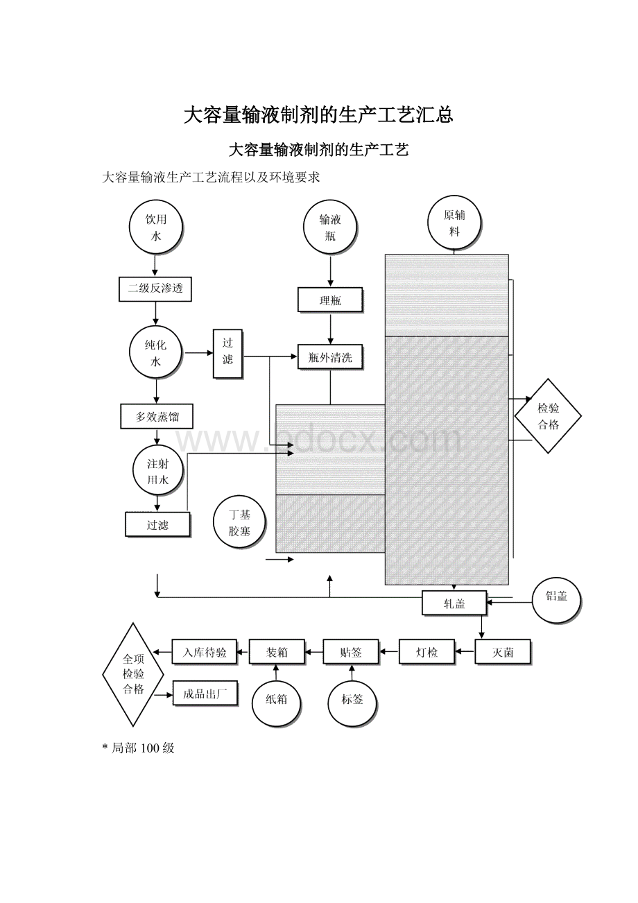 大容量输液制剂的生产工艺汇总Word文件下载.docx