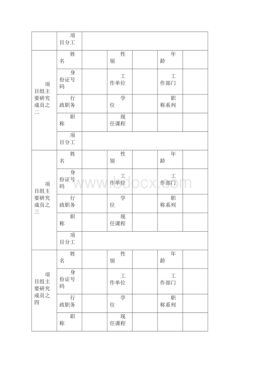 湖北省高等学校教学研究项目申请表Word格式.docx_第3页