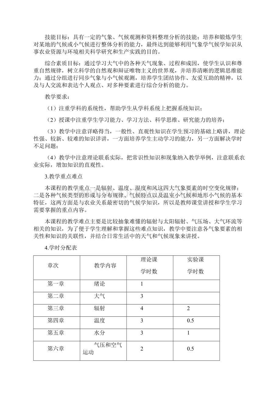 农业气象学大纲文档格式.docx_第2页