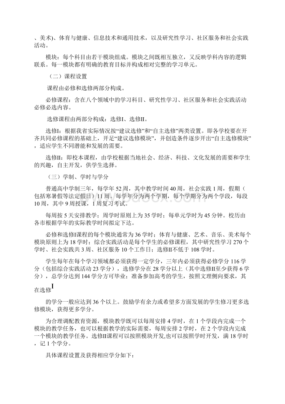 山西省普通高中新课程实验课程设置与实施指导意见试行.docx_第2页