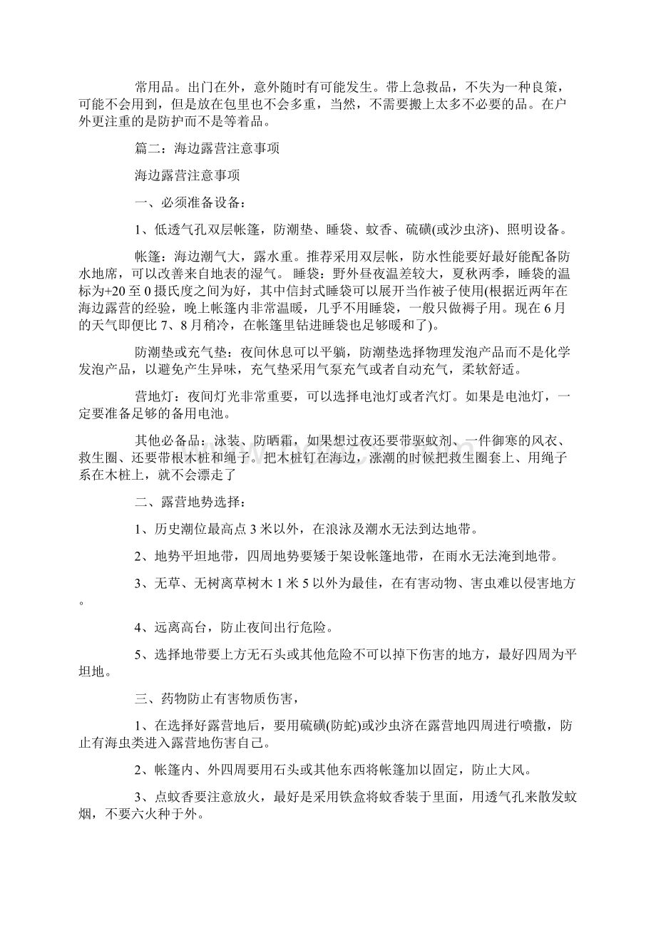 海边露营要准备什么东西.docx_第2页