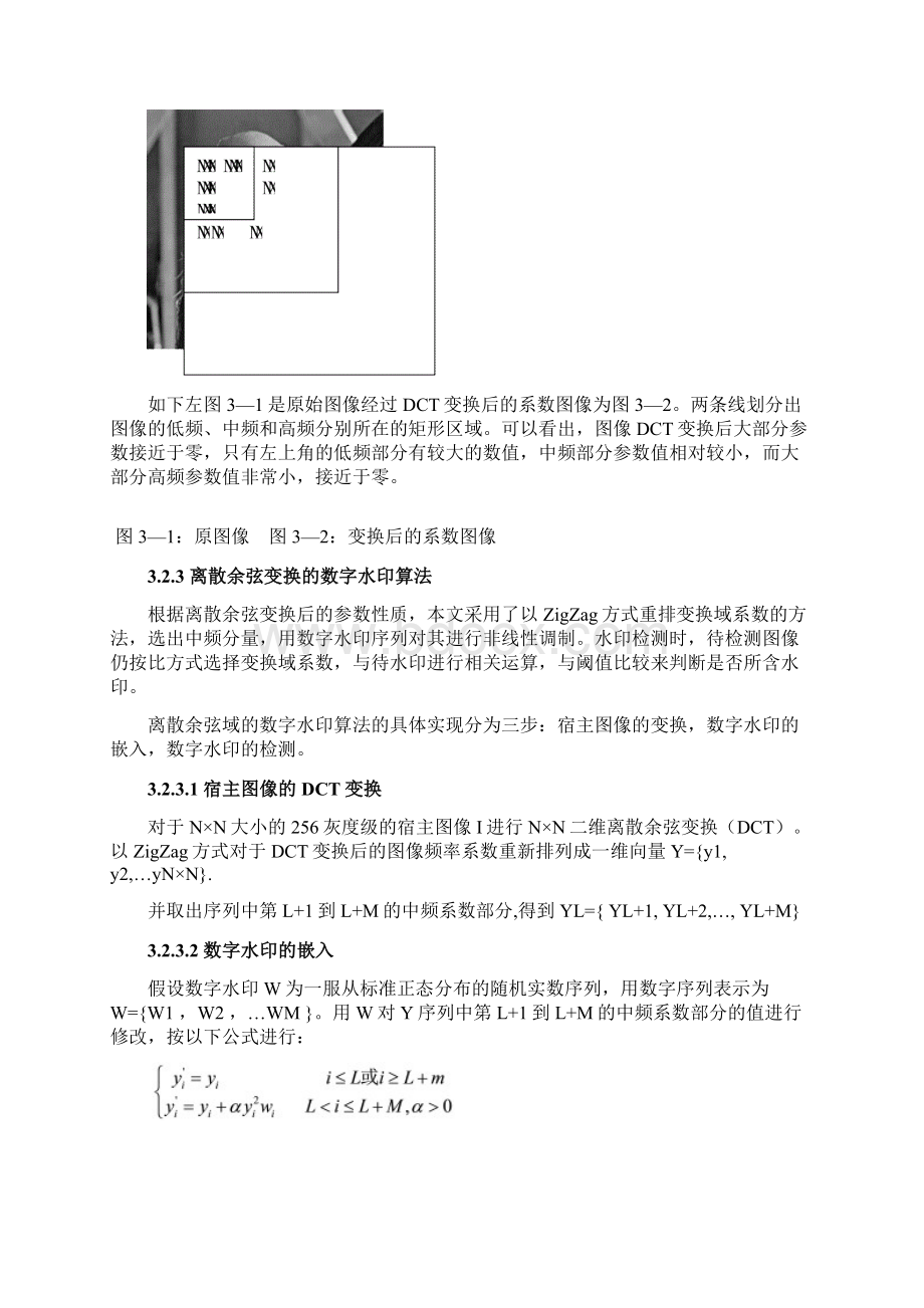 图像数字水印的方案DCTDWT.docx_第3页