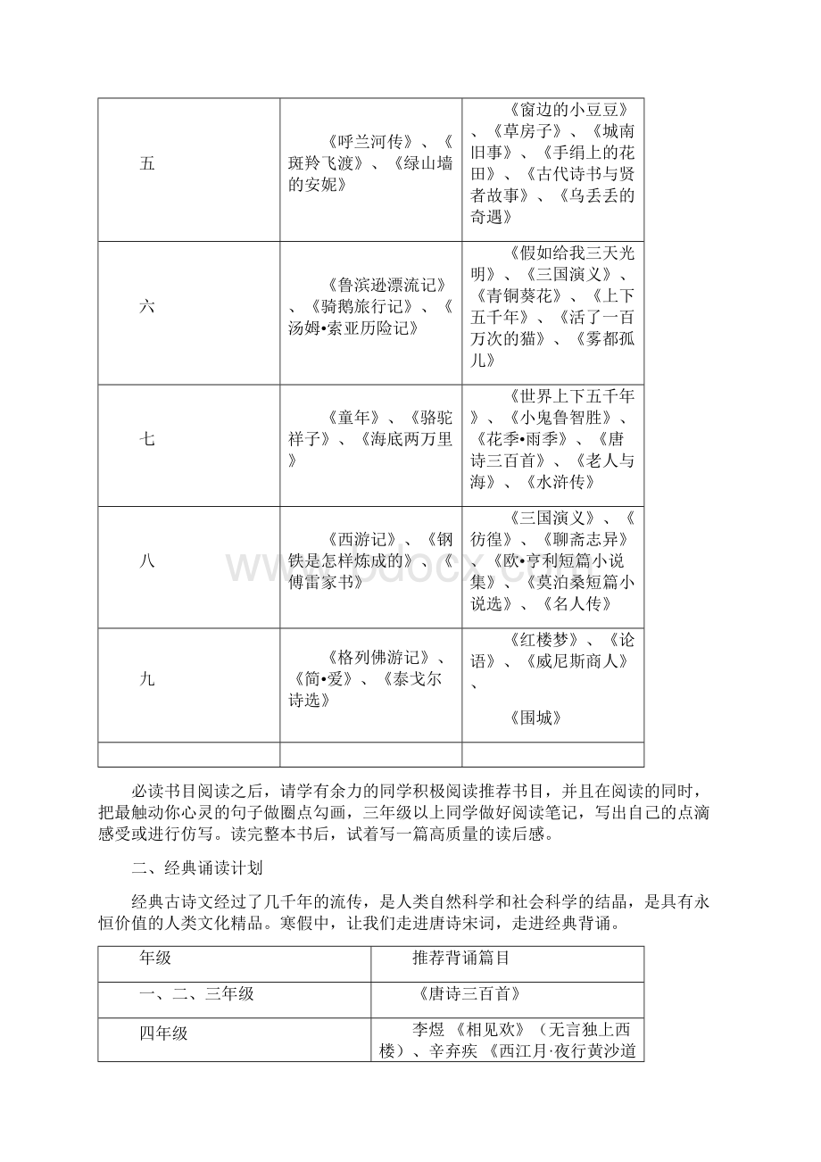 最新寒假学习生活指导方案义务教育阶段19年级.docx_第2页