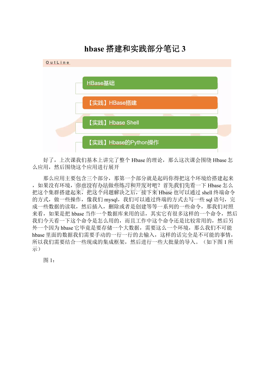 hbase搭建和实践部分笔记3Word文件下载.docx