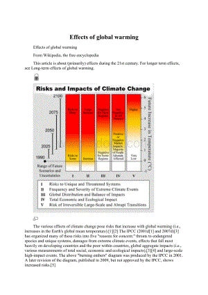 Effects of global warmingWord文件下载.docx