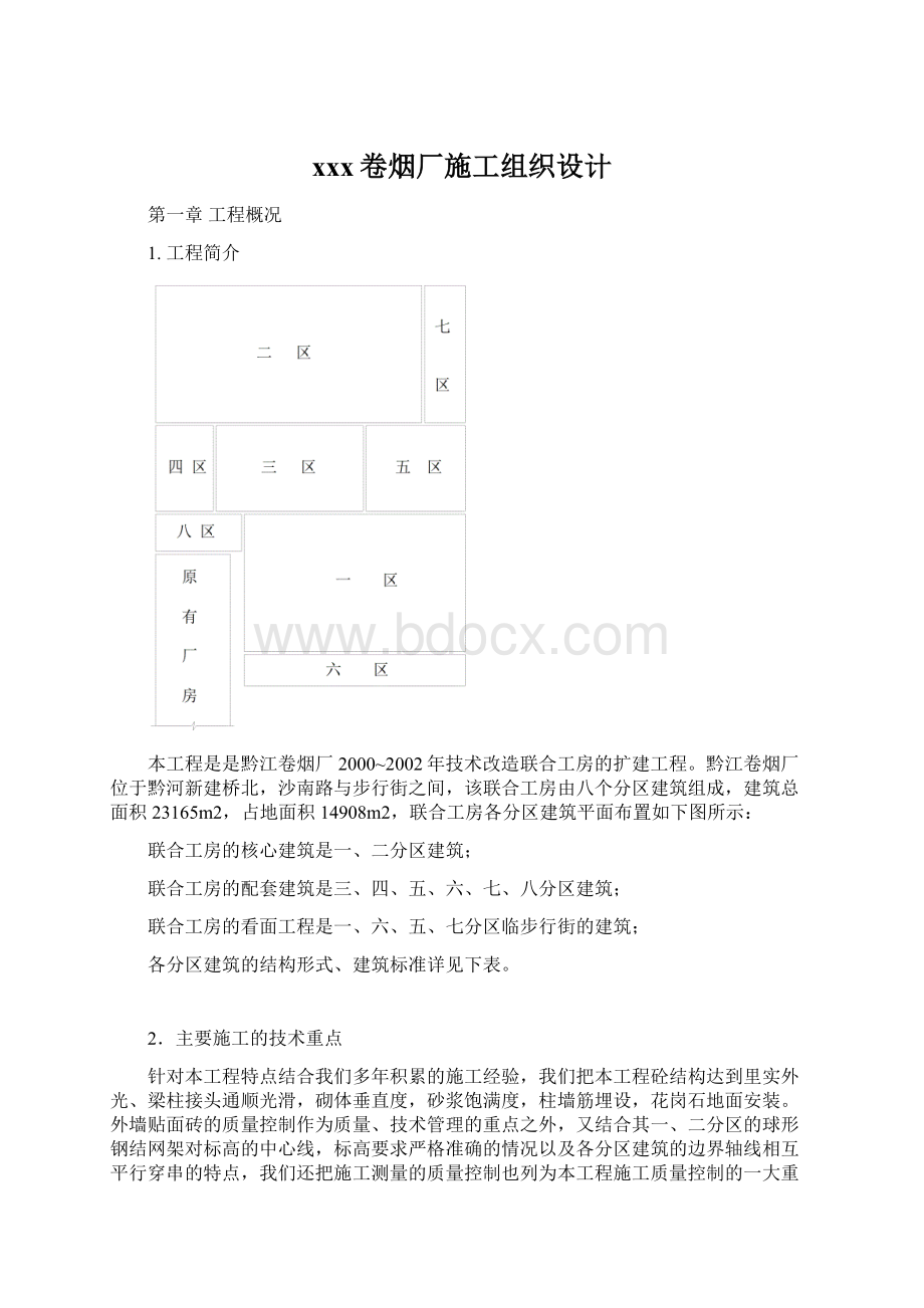 xxx卷烟厂施工组织设计Word文件下载.docx_第1页