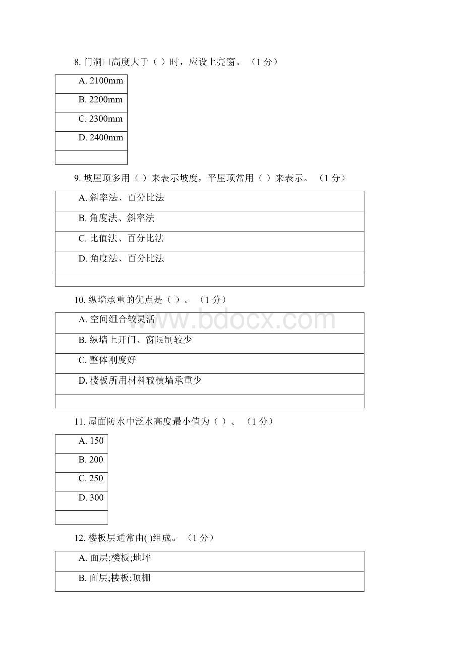 房屋建筑学复习资料普通用卷.docx_第3页