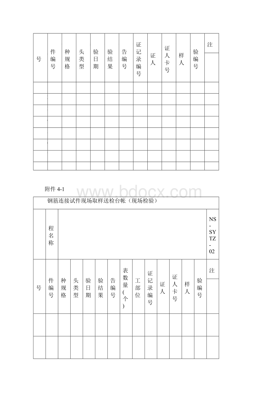 钢筋混凝土各种台账记录表Word格式文档下载.docx_第2页