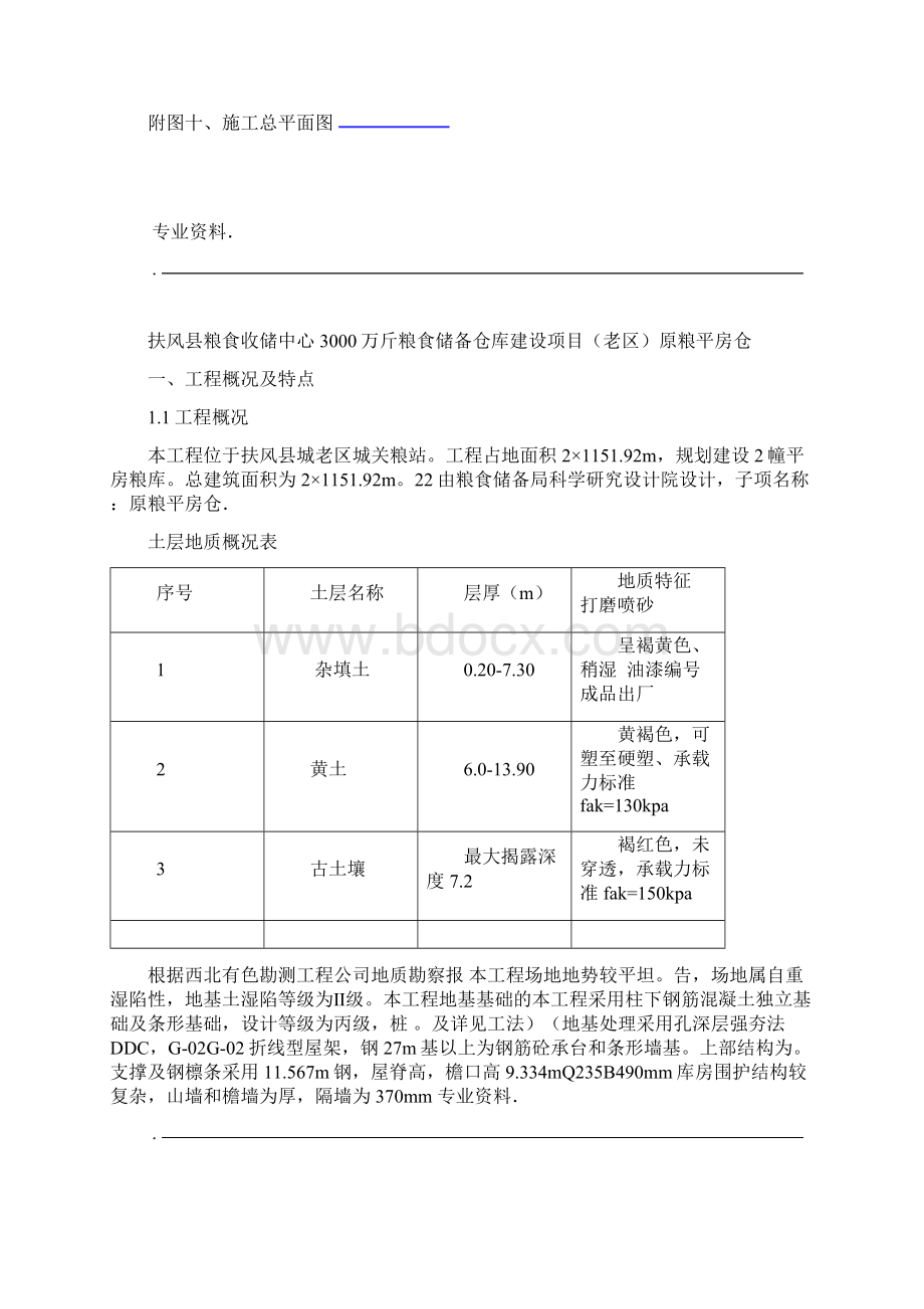 国家粮食储备库施工设计方案.docx_第3页