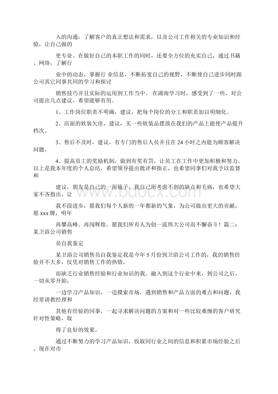 卫浴零售店年终总结Word格式文档下载.docx_第2页