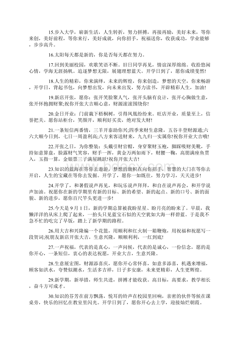 100句开业祝福语精编版文档格式.docx_第2页