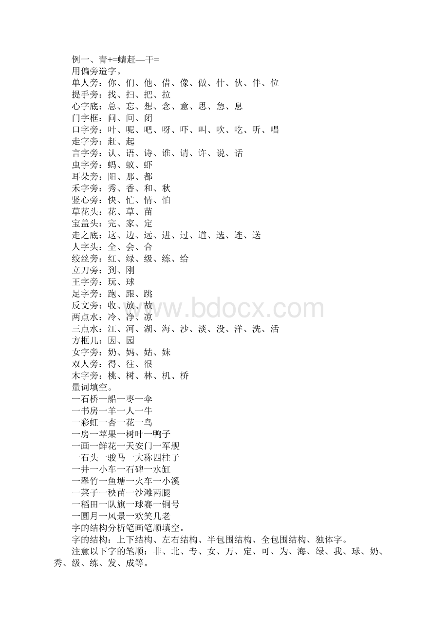 人教版一年级下册语文全册知识点汇总.docx_第2页