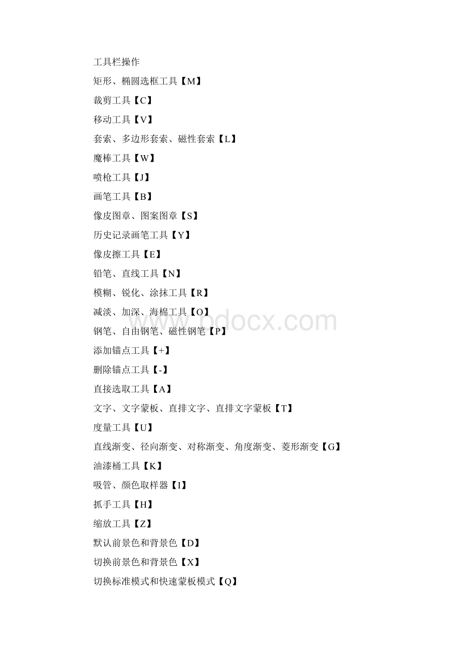 photoshop快捷键大全.docx_第2页