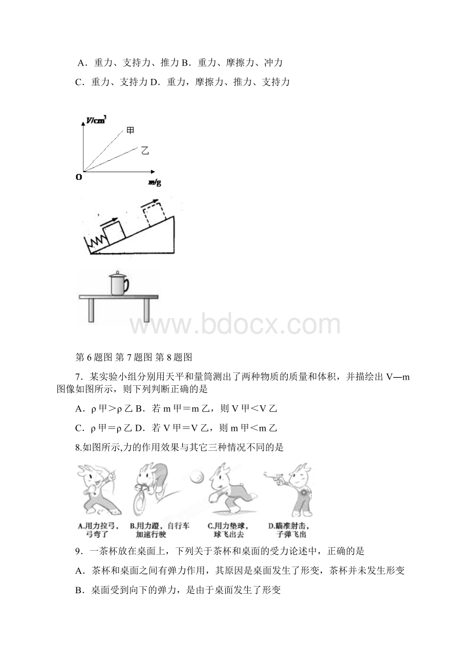 江苏苏州市吴中区城西联盟学年八年级下学期期中考试物理试题Word格式.docx_第2页