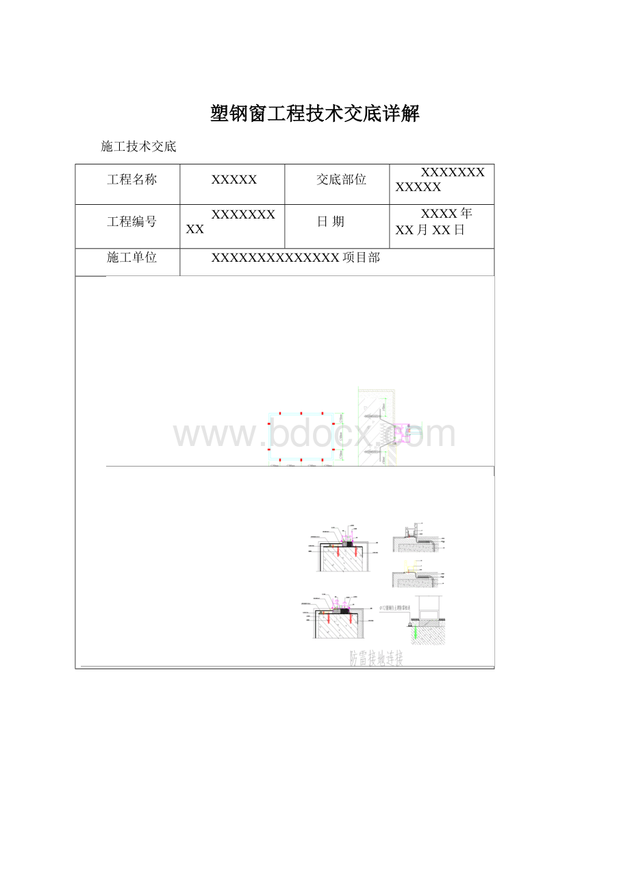 塑钢窗工程技术交底详解.docx