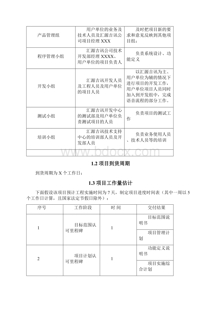 呼叫中心项目实施计划方案 通用版分解.docx_第3页