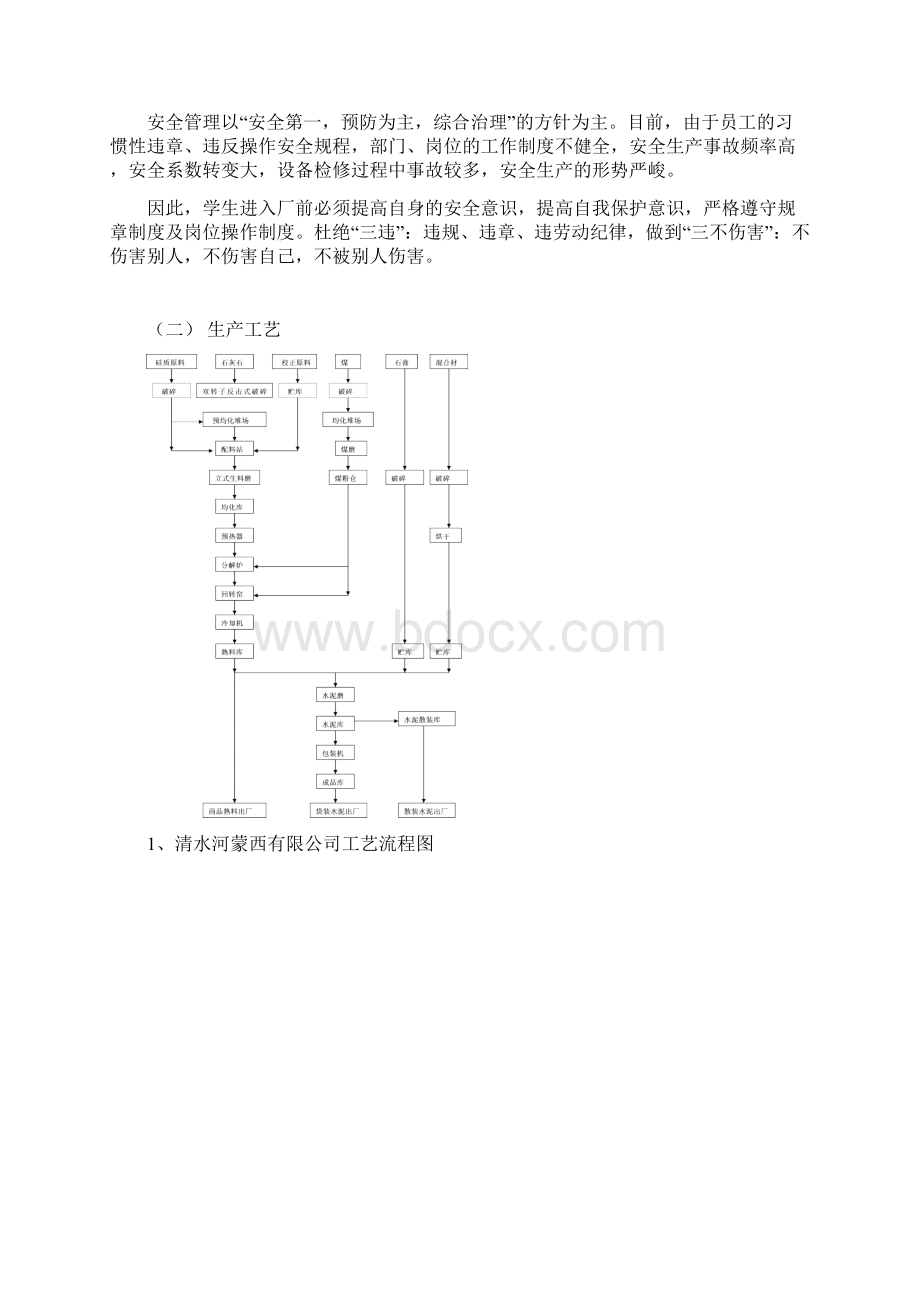 清水河蒙西水泥厂实习报告Word文档下载推荐.docx_第3页