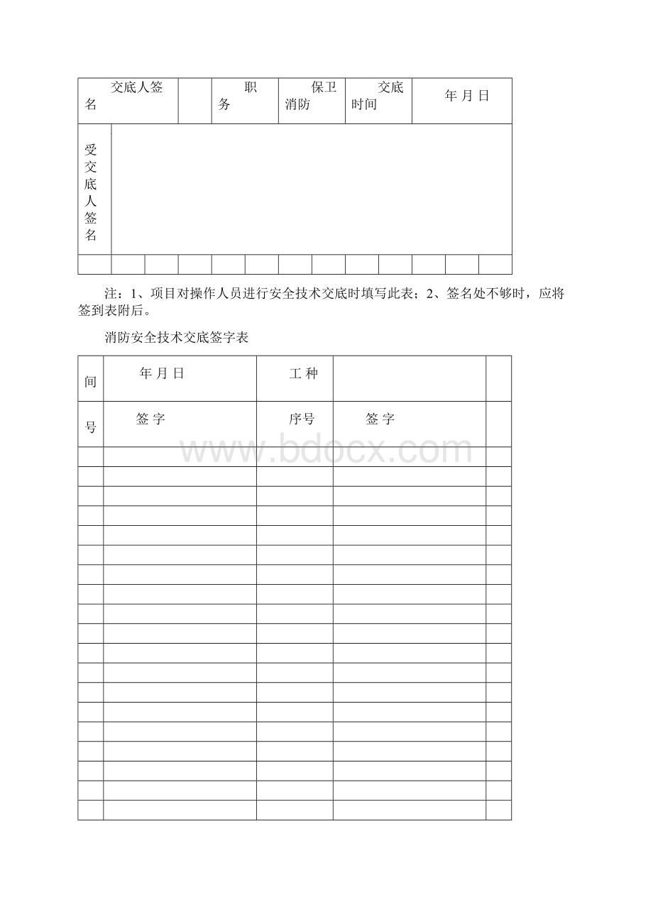 施工防火重点工种安全技术交底表格.docx_第2页