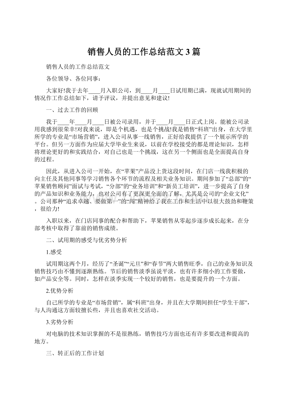 销售人员的工作总结范文3篇.docx