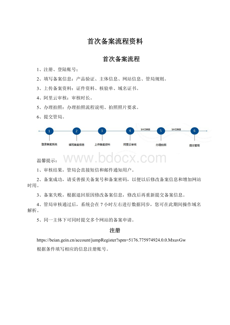 首次备案流程资料.docx