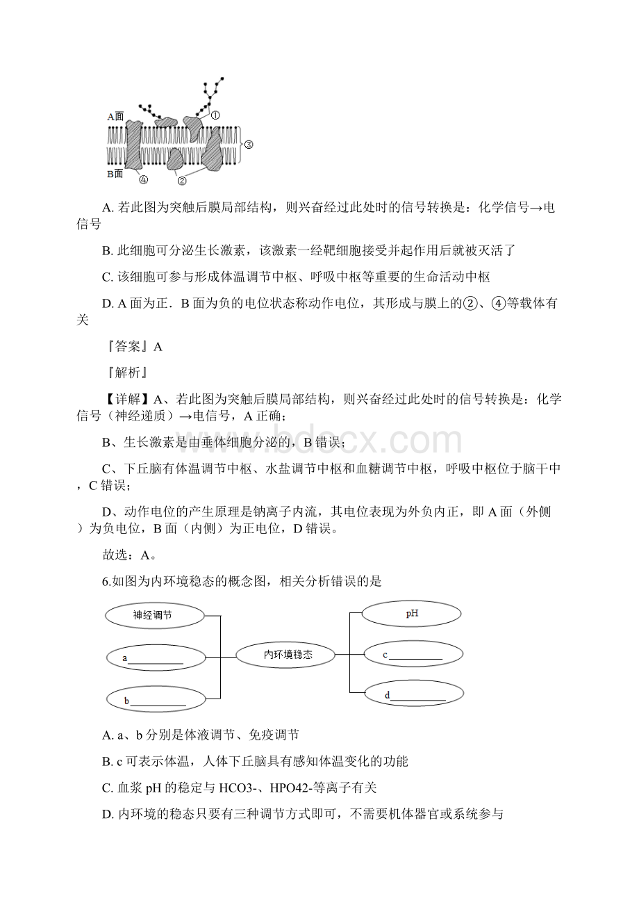 学年河南省南阳市高二上学期期中考试生物试题解析版.docx_第3页