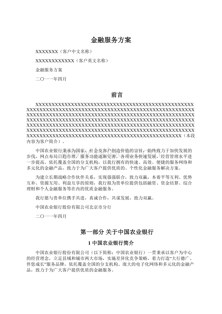 金融服务方案Word文档格式.docx_第1页