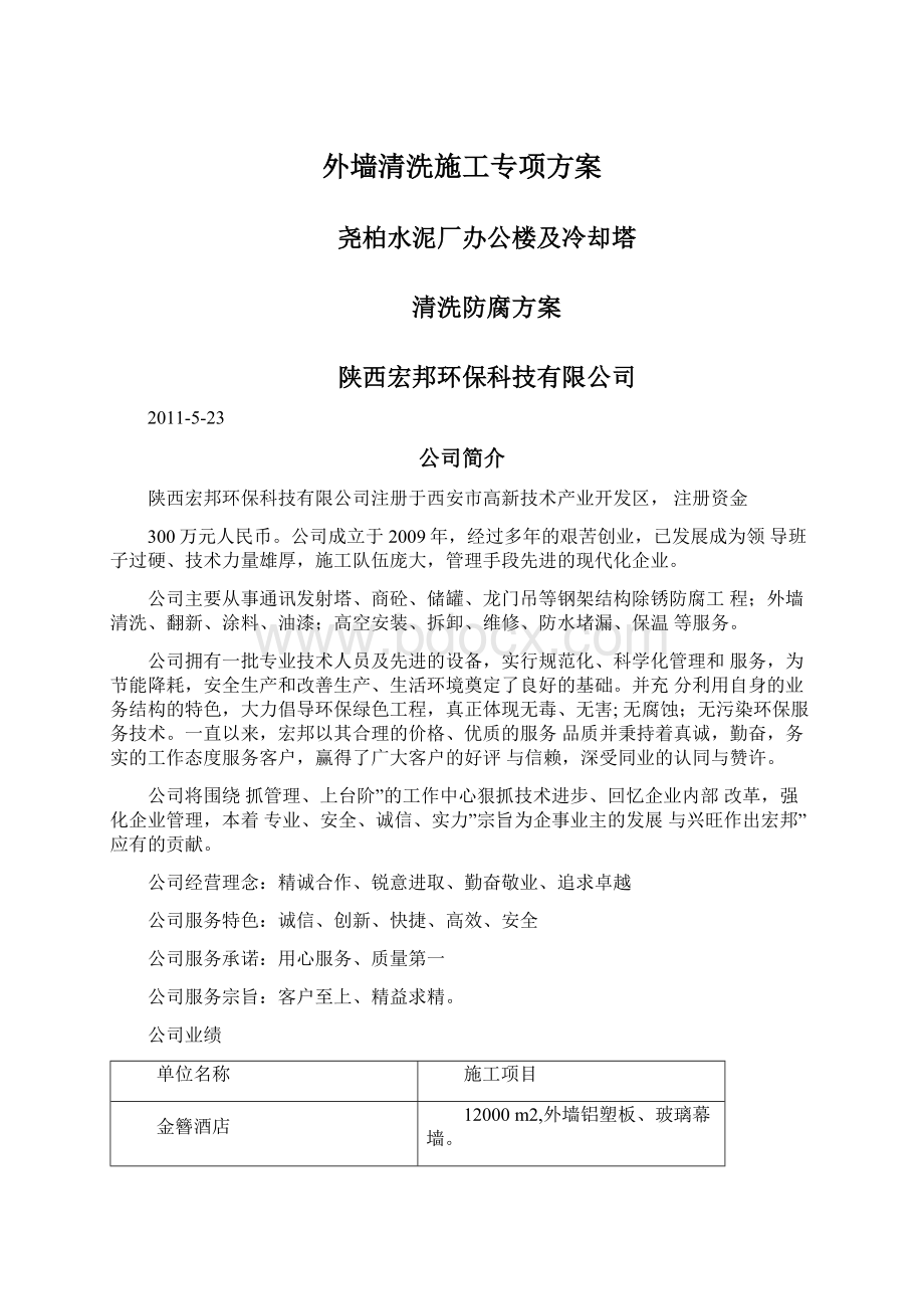 外墙清洗施工专项方案.docx